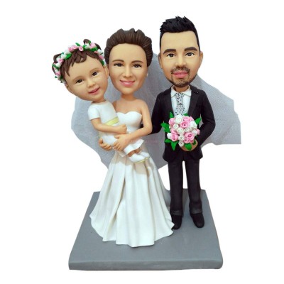 Figurine "Custom bobblehead wedding with our soon"