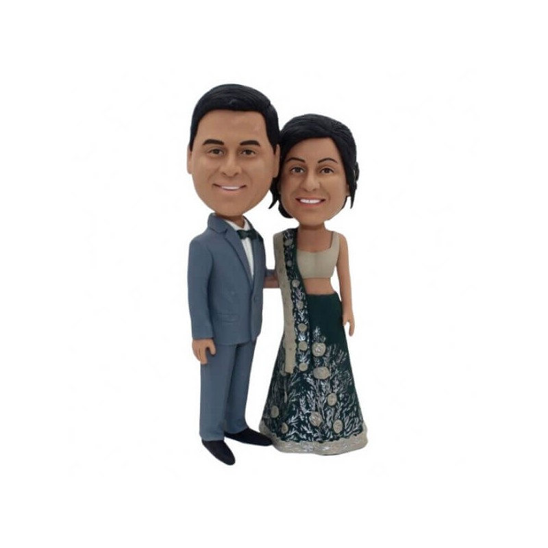 Custom Indian Style cake topper figurines