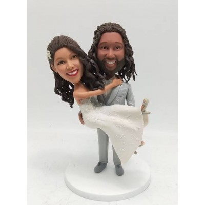Figurine Custom bobblehead wedding " Marry with him"