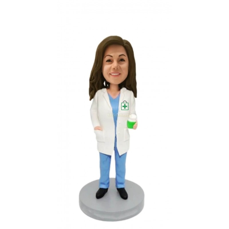 Custom Bobblehead Figurine Female Pharmacist