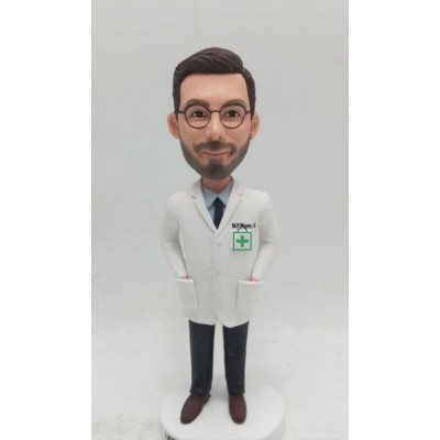 Custom Bobblehead Figurine Male Pharmacist