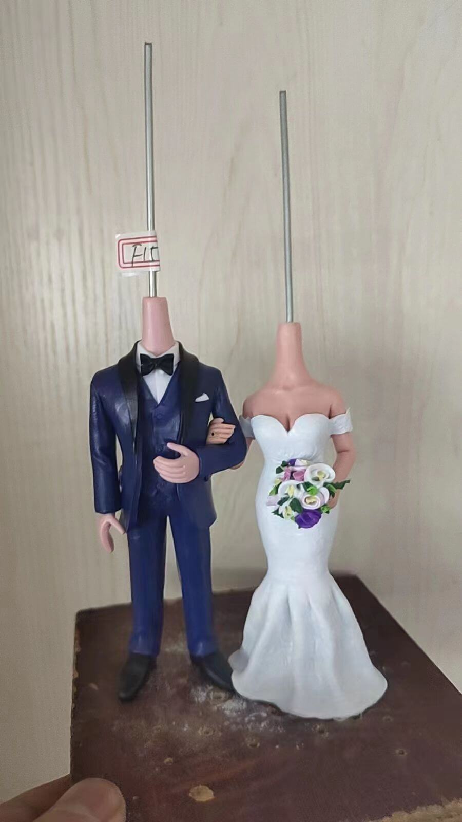 Figurine mariage boheme decoration